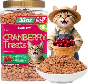 Just Try Salmon Cranberry Cat Treats Dental Urinary Health-0