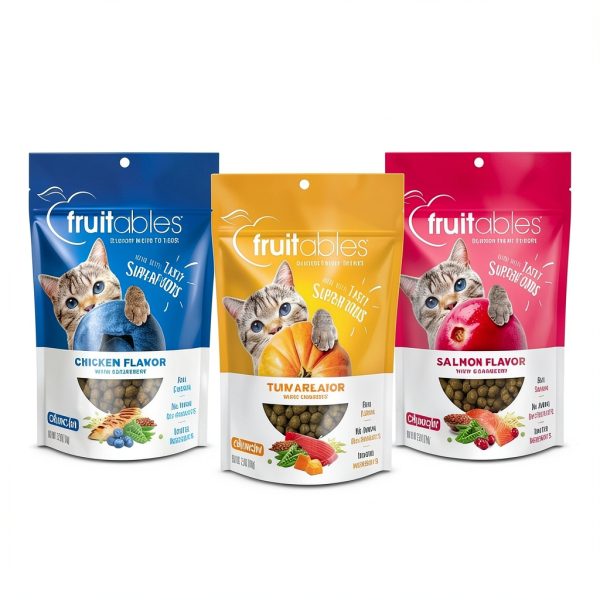 Fruitables Cat Treats Healthy Low Calorie Crunchy Superfoods-8