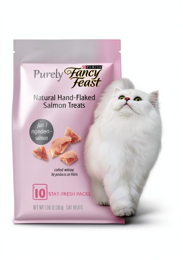 Salmon Cat Treats Purina Hand Flaked Real Fish-0