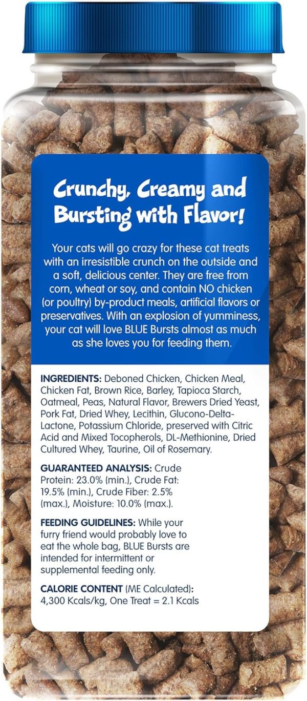 BLUE Bursts Cat Treats Real Chicken Crunchy Creamy-1