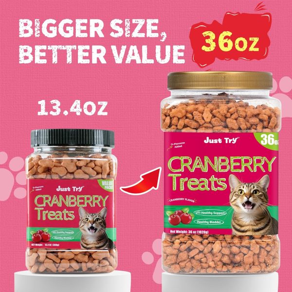 Just Try Salmon Cranberry Cat Treats Dental Urinary Health-3