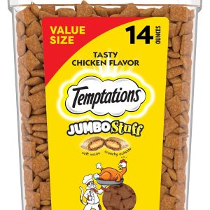 Temptations Jumbo Stuff Cat Treats Chicken Flavor Resealable-0