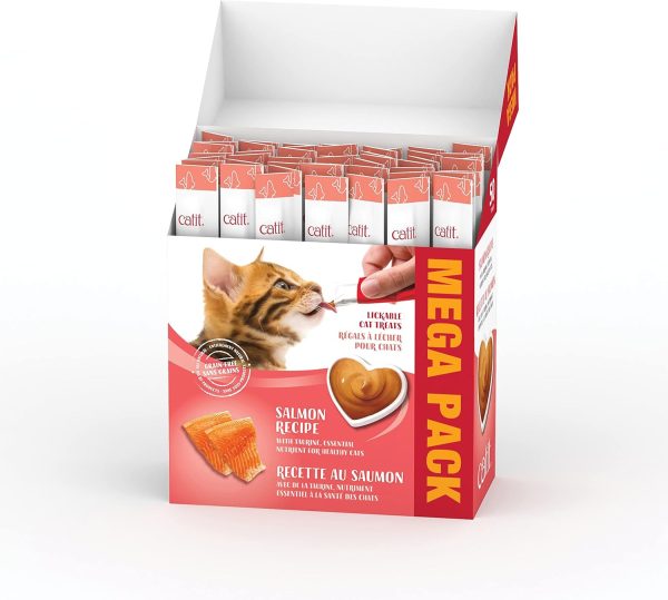 Salmon Lickable Cat Treats Hagen Tubes Pet Supplies-1