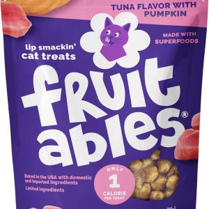 Fruitables Cat Treats Tuna Pumpkin Low Calorie Crunchy-0
