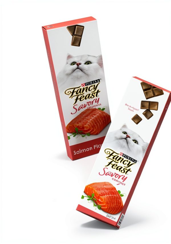 Fancy Feast Salmon Cat Treats Purina Tender Snacks-8