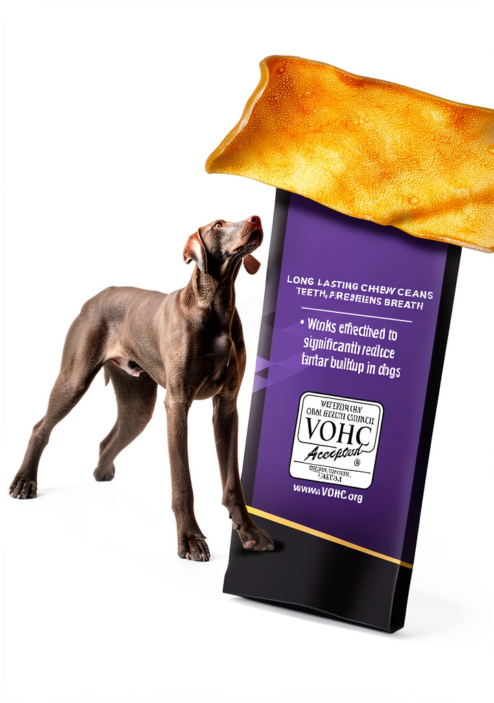 Purina Pro Plan Dental Chewz being given to a happy dog