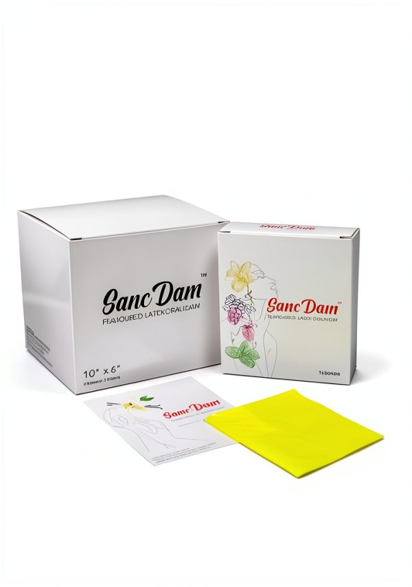 Vanilla SancDam Ultra-Thin Dental Dam 48 Count 6x10 Yellow-0