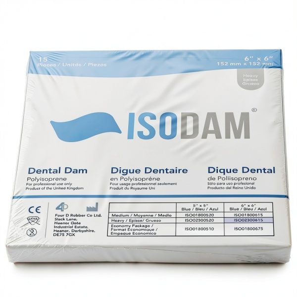 ISO02300615 Isodam Dental Dam 6x6 Heavy Latex‑Free by 4D Rubber-3