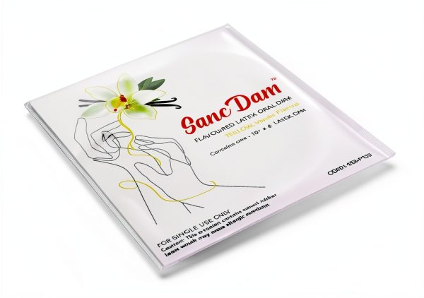 SancDam Oral Sex Dams 12 Pack UltraThin 0.07mm Strawberry Mint Vanilla-2