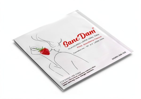 SancDam Oral Sex Dams 12 Pack UltraThin 0.07mm Strawberry Mint Vanilla-5