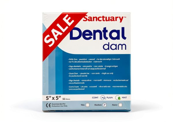 Sanctuary Dental Dam 5x5 Medium Gauge Blue Latex 52 Sheets-0