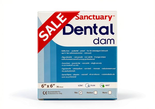 Sanctuary Dental Dam 6x6 Thin Gauge Latex Green Spearmint 36 Sheets-1