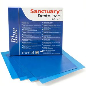 Sanctuary Dental Dam 6x6 Blue Powder-Free Malaysia-0