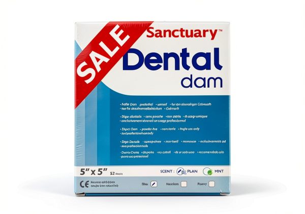 Sanctuary Dental Dam 5x5 Thin Gauge Blue 52 Sheet Powder-Free Latex-0