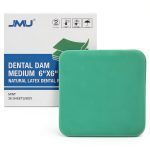 Latex Dental Dam JMU 6x6 Mint Green Medium Powder-Free Pack of 36-0