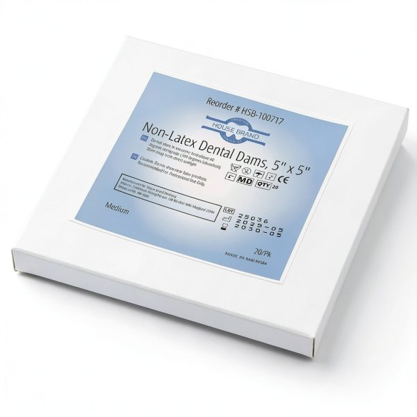 HSB Non-Latex Dental Dams 5x5 Medium Purple 20 Pack Brand Dentistry-3