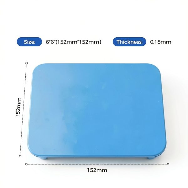 Latex Dental Dam JMU 6x6 Unscented Blue Medium Powder-Free Pack of 36-2