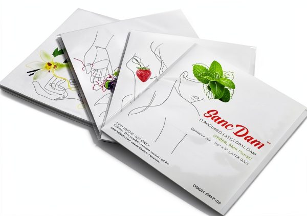 Vanilla 12 Count SancDam Ultra-Thin Dental Dam for Couples Oral Sex-6