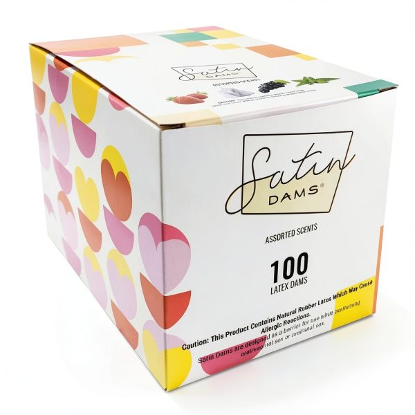 Satin Dams 100 Latex Dental Dams – Assorted Scents – Sealed-2