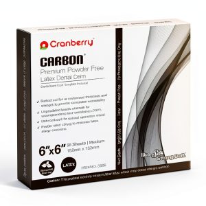 Cranberry USA CR8266 Dental Dam Spearmint Latex-Free 6x6 in Pack 36-0