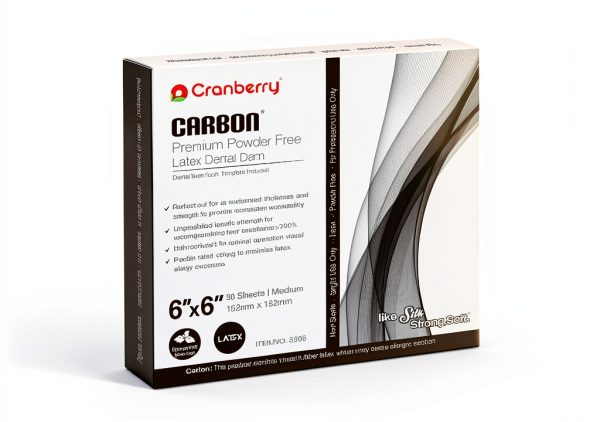Cranberry USA CR8266 Dental Dam Spearmint Latex-Free 6x6 in Pack 36-0