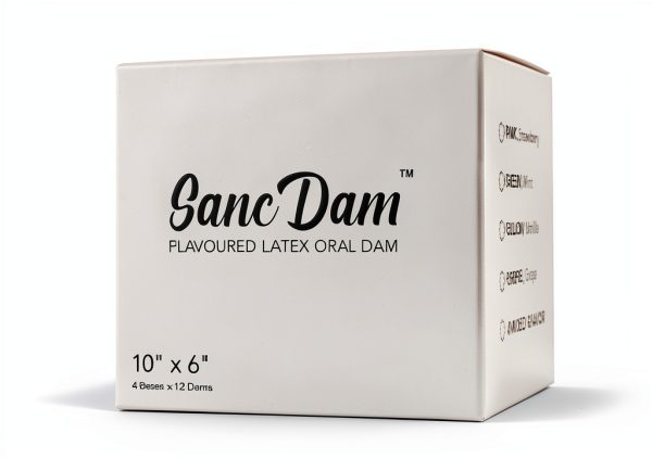 Vanilla 12 Count SancDam Ultra-Thin Dental Dam for Couples Oral Sex-5