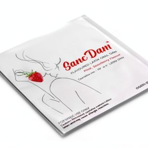 Strawberry Dental Dams 6 Pack Ultra‑Thin 0.07mm SancDam Oral Sex Dams-0