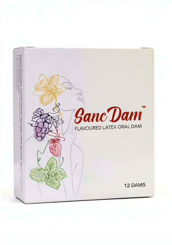 Vanilla 12 Count SancDam Ultra-Thin Dental Dam for Couples Oral Sex-1